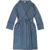 Viscose from Bamboo Organic Cotton Womens Robe, Midnight - Robes - 1 - thumbnail