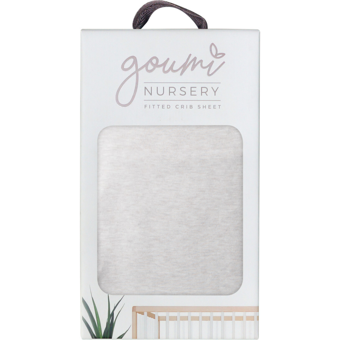 Viscose from Bamboo Organic Cotton Crib Sheet, Storm Gray - Crib Sheets - 1