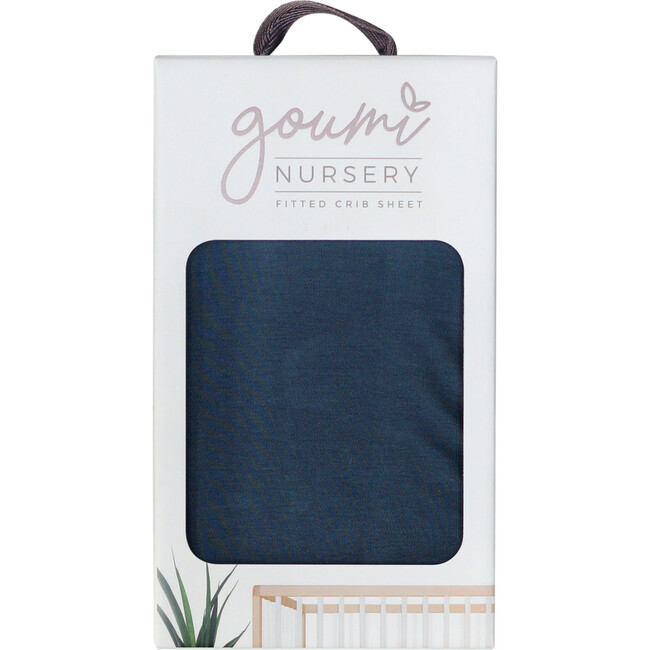 Viscose from Bamboo Organic Cotton Crib Sheet, Midnight
