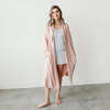 Viscose from Bamboo Organic Cotton Womens Robe, Rose - Robes - 6