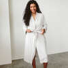 Viscose from Bamboo Organic Cotton Womens Robe, Storm Gray - Robes - 4