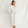 Viscose from Bamboo Organic Cotton Womens Robe, Storm Gray - Robes - 5