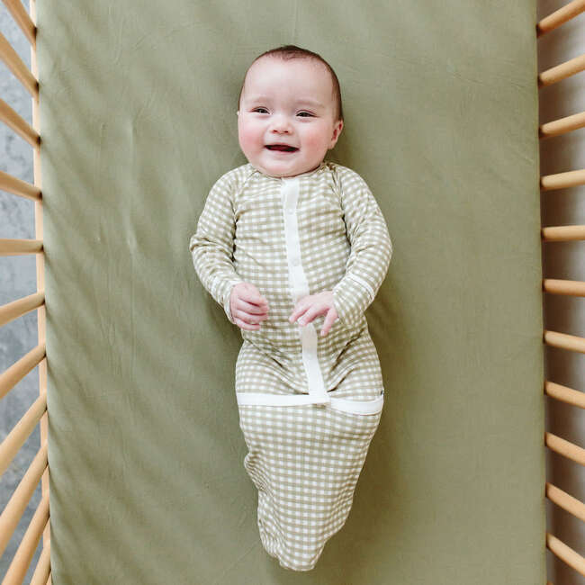 Viscose from Bamboo Organic Cotton Crib Sheet, Artichoke - Crib Sheets - 4