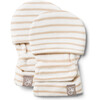 Viscose from Bamboo Organic Cotton Baby Mitts, Dune Stripe 3-6m - Gloves - 1 - thumbnail