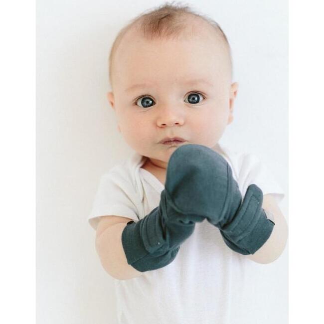 Viscose from Bamboo Organic Cotton Baby Mitts, Midnight - Gloves - 4