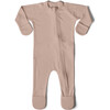 Viscose from Bamboo Organic Cotton Baby Footie, Rose - Footie Pajamas - 1 - thumbnail