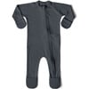 Viscose from Bamboo Organic Cotton Baby Footie, Midnight - Footie Pajamas - 1 - thumbnail