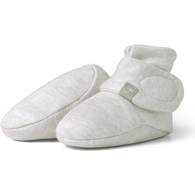 Viscose from Bamboo Organic Cotton Baby Booties, Storm Gray