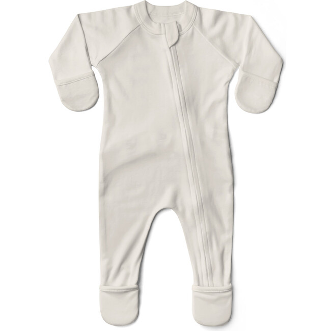 Viscose from Bamboo Organic Cotton Baby Footie, Cloud