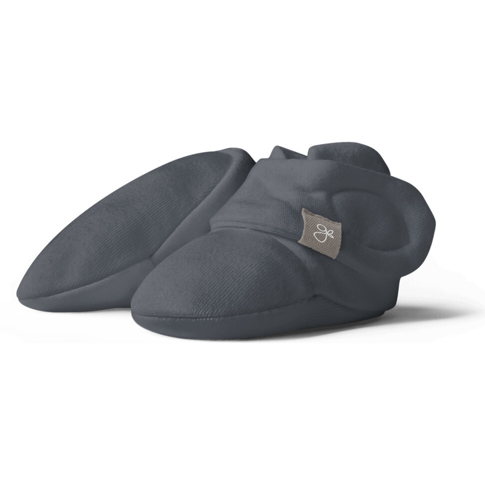 Viscose from Bamboo Organic Cotton Baby Booties, Midnight - Booties - 1