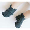 Viscose from Bamboo Organic Cotton Baby Booties, Midnight - Booties - 2 - thumbnail