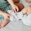 Viscose from Bamboo Organic Cotton Baby Booties, Storm Gray - Booties - 3
