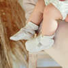 Viscose from Bamboo Organic Cotton Baby Booties, Storm Gray - Booties - 6