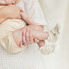 Viscose from Bamboo Organic Cotton Baby Booties, Dune Stripe - Booties - 6