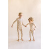 Bunny Cotton Pajama Set, Tan - Pajamas - 3