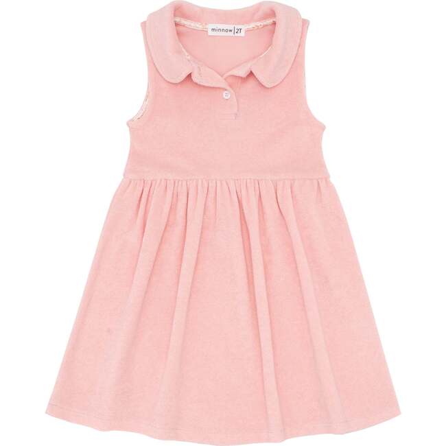 Conch French Terry Tennis Dress, Pink