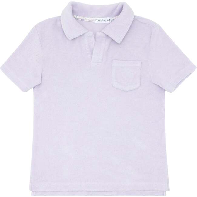 Bay French Terry Polo Shirt, Lavender