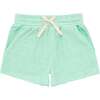 Abaco Stripe French Terry Shorts, Green - Shorts - 1 - thumbnail