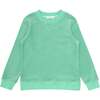 Abaco Terry Ribbed Cuff Sweatshirt, Green - Sweatshirts - 1 - thumbnail