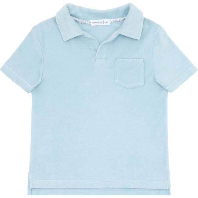 Briland French Terry Polo Shirt, Blue