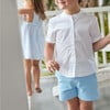 Canvas Twill Shorts, Peri Blue - Shorts - 2