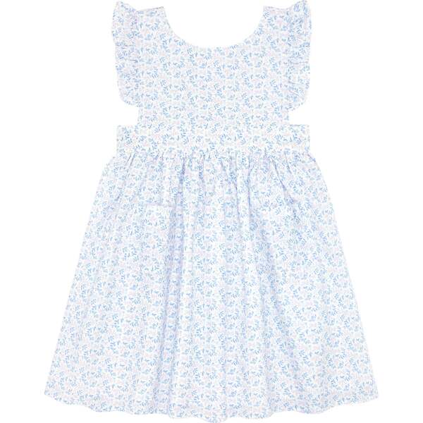 Briland Botanic Pinafore Dress, Blue - Minnow Dresses 