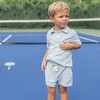 Briland French Terry Polo Shirt, Blue - Shirts - 2