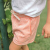 Calypso Stripe French Terry Shorts, Coral - Shorts - 2
