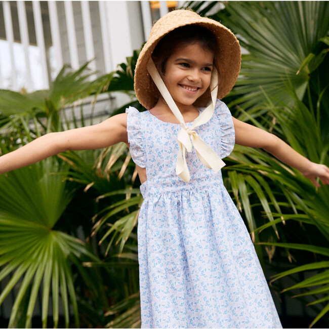 Briland Botanic Pinafore Dress, Blue - Dresses - 2