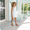 Bahamian Stripe Smocked Bib Dress, Blue - Dresses - 2