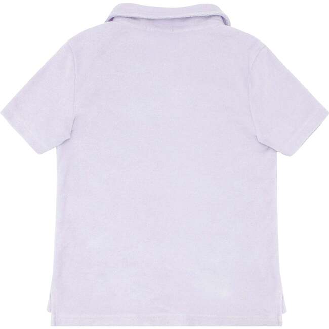 Bay French Terry Polo Shirt, Lavender - Shirts - 4