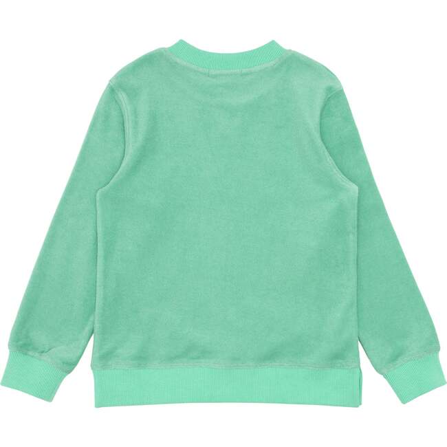 Abaco Terry Ribbed Cuff Sweatshirt, Green - Sweatshirts - 3