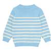 Peri Luxury Knit Sweater, Blue And Cream - Sweaters - 3 - thumbnail