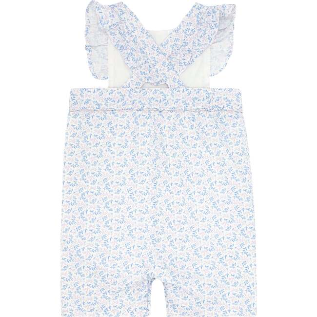 Briland Botanic Pinafore Romper, Blue - Rompers - 3