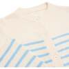 Women's Peri Stripe Cardigan, Cream And Blue - Cardigans - 4
