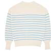 Women's Peri Stripe Cardigan, Cream And Blue - Cardigans - 5 - thumbnail