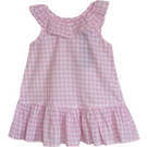 Gingham Back Bow Sleeveless Dress, Pink - Dresses - 2