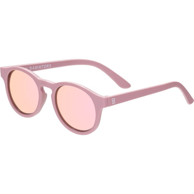 Polarized Keyhole: Pink Mirrored Lens, Pretty in Pink - Sunglasses - 4