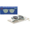 Polarized Keyhole: Seafoam Mirrored Lens, Seafoam Green - Sunglasses - 3