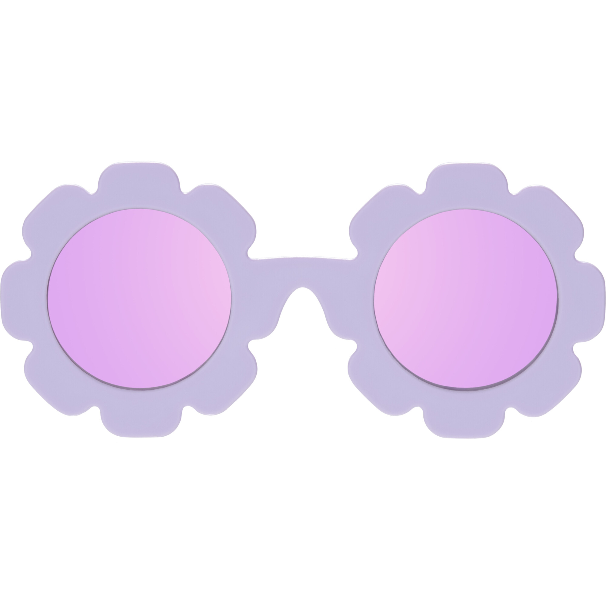 Polarized Flower: Lavender Mirrored Lens, - Sunglasses - 1