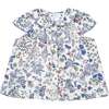 Round Collar Blouse, Toddler, Blue Multi - Blouses - 1 - thumbnail