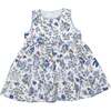 Scalloped Trim Dress, Toddler Girls, Blue Multi - Dresses - 1 - thumbnail