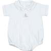 Puppy Bubble Romper, White - Rompers - 1 - thumbnail