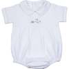 Rodeo Horse Bubble Romper, White - Rompers - 1 - thumbnail