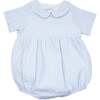Seersucker Boys Bubble Romper, Light Blue - Rompers - 1 - thumbnail