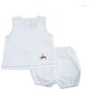 Puppy Batiste Diaper Set, White - Mixed Apparel Set - 1 - thumbnail