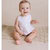 Scalloped Trim Bubble Romper, White - Rompers - 2
