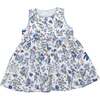 Scalloped Trim Dress, Infant Girls, Blue Multi - Dresses - 1 - thumbnail