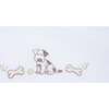 Puppy Receiving Blanket, White - Blankets - 2