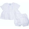 Classic Batiste Diaper Set, White - Mixed Apparel Set - 1 - thumbnail